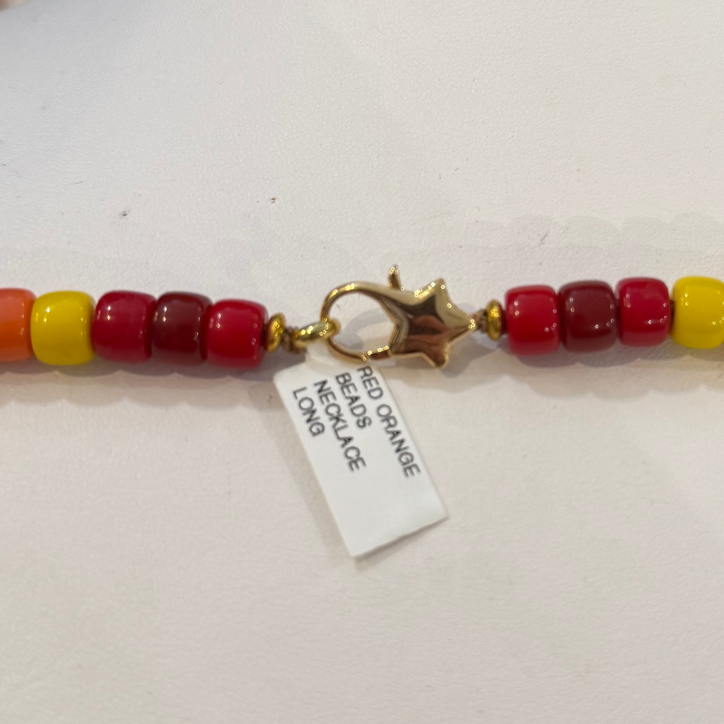 RED BEADED NECKLACE