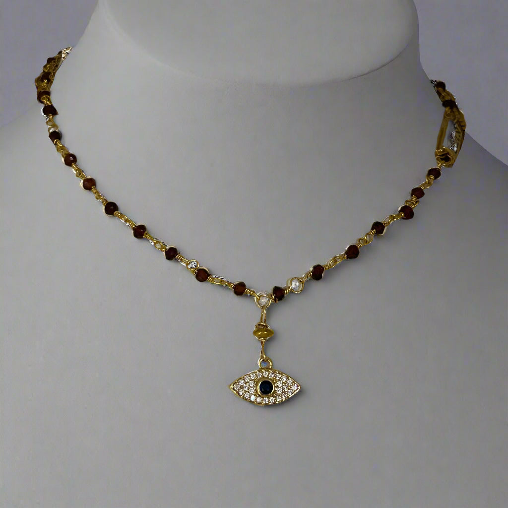 DOVE HANDWIRED EVIL EYE KABALA