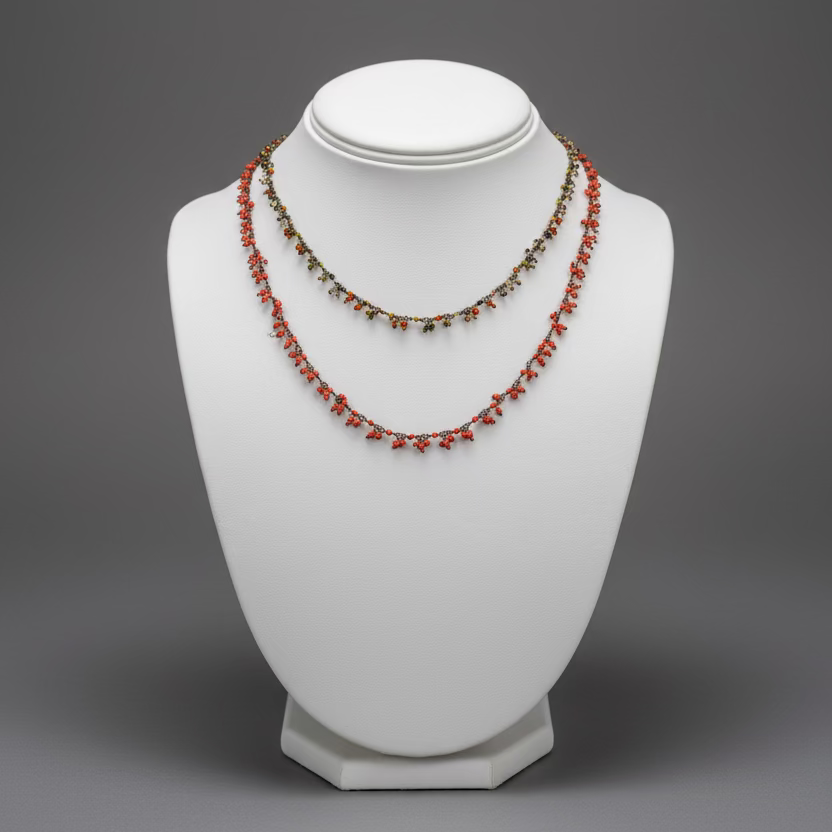 DAINTY CORAL NECKLACE