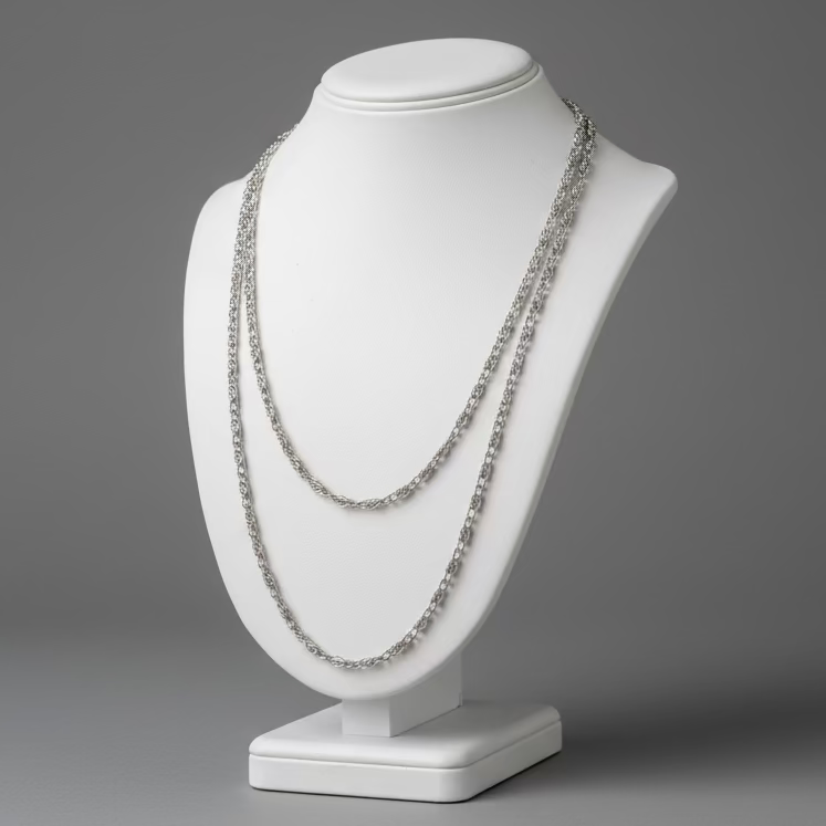 SILVER PAPER CLIP CHAIN