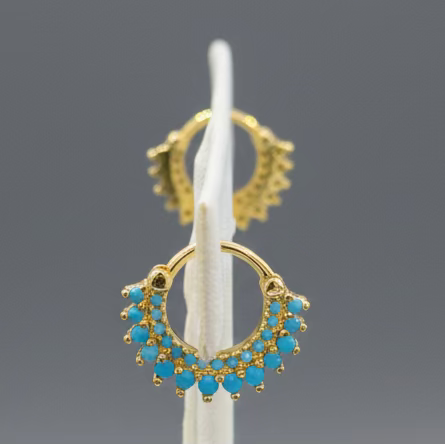 AQUA STONE EARRINGS