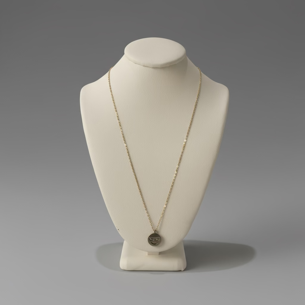 SUNGLASSES FACE DIAMOND NECKLACE