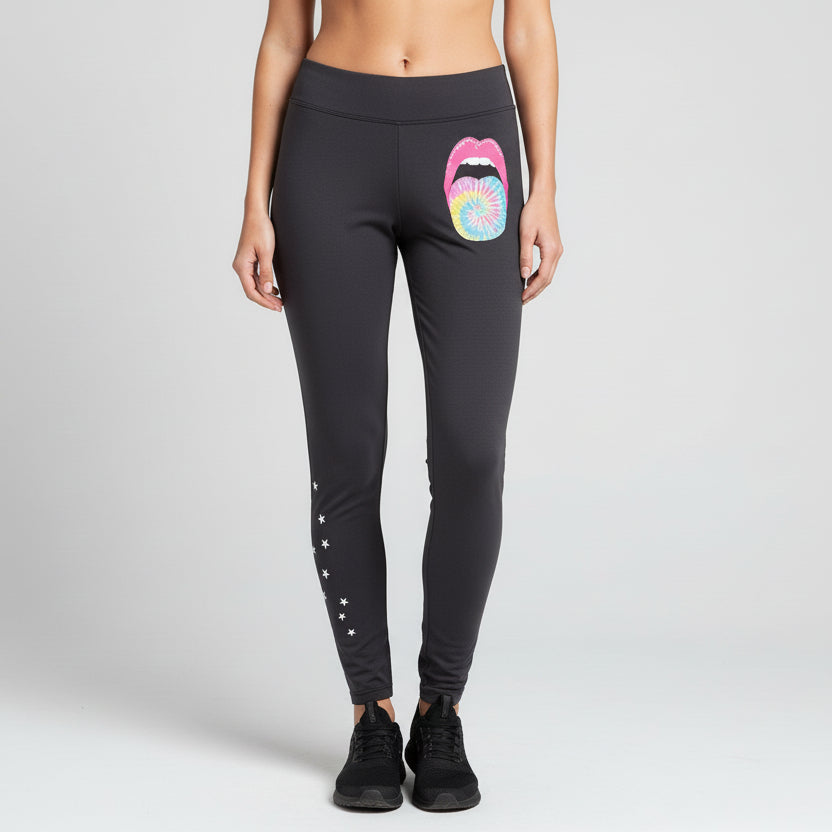 TIE DYE TONGUE SWEAT PANTS