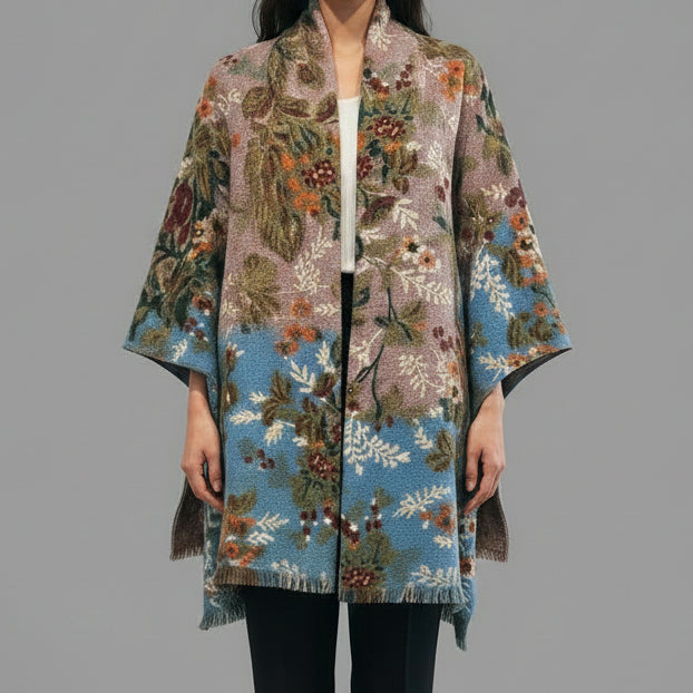 FLEUR WOOL SCARF