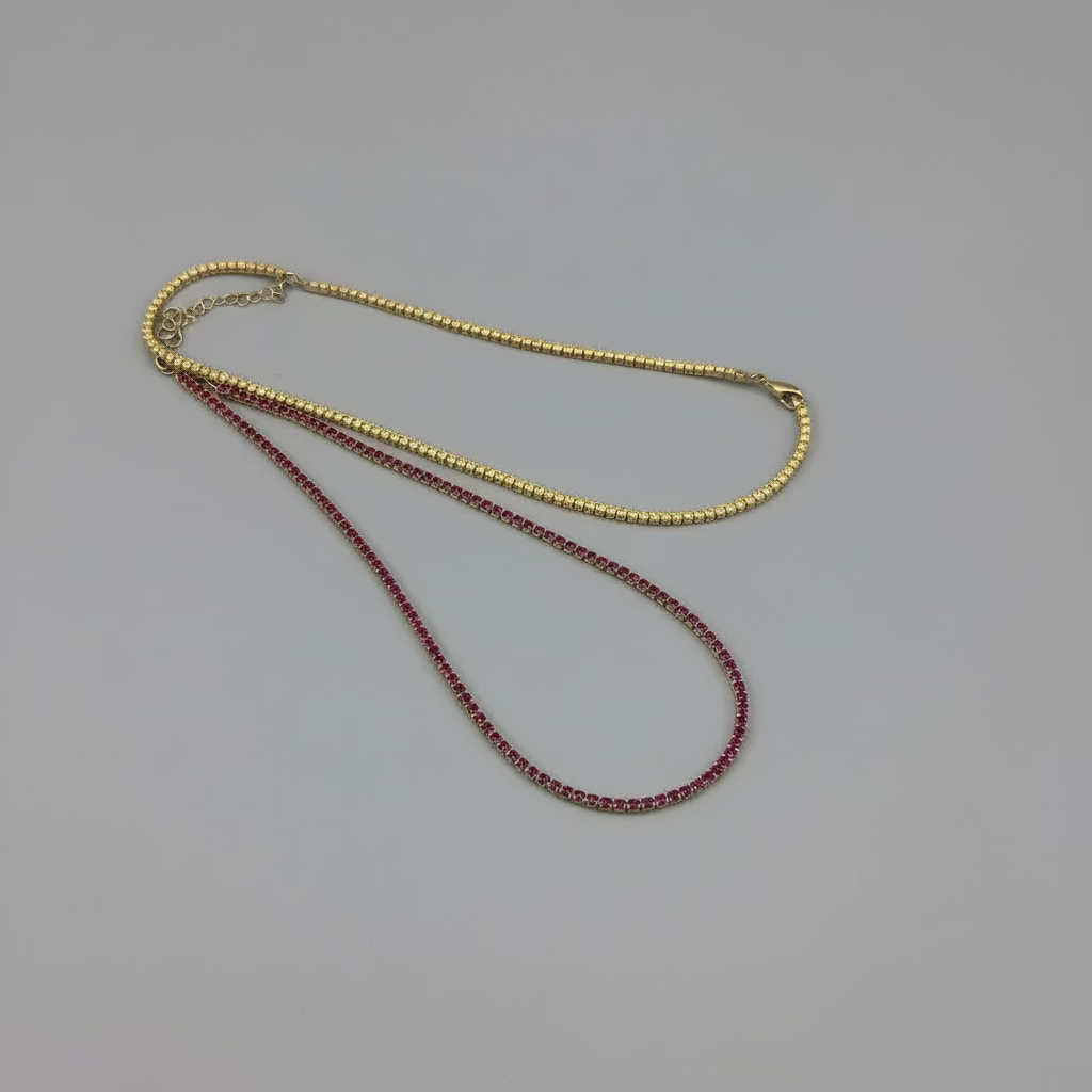 COLORED STONES NECKLACE