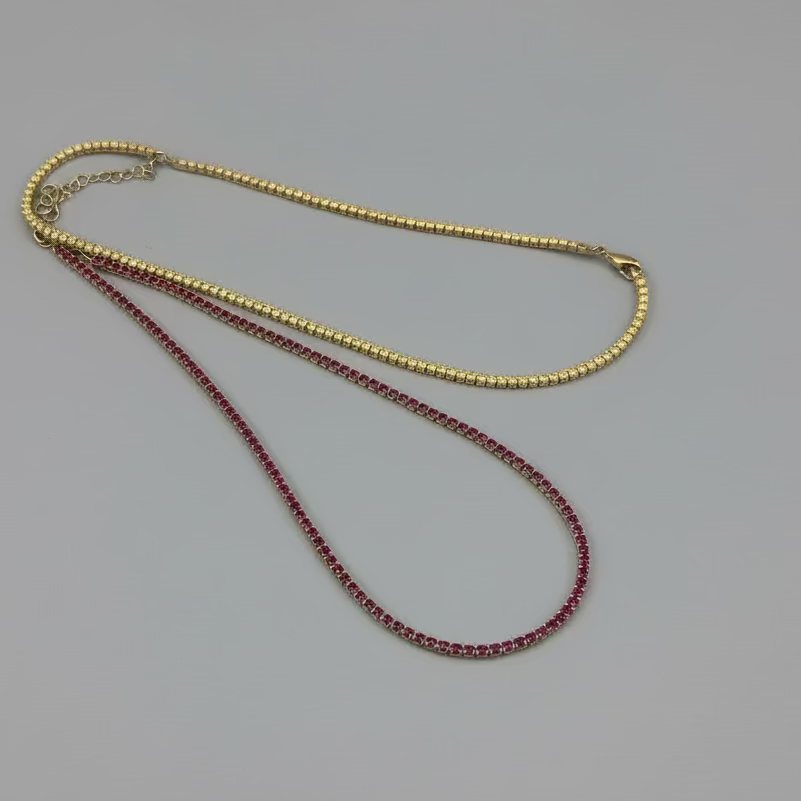 COLORED STONES NECKLACE