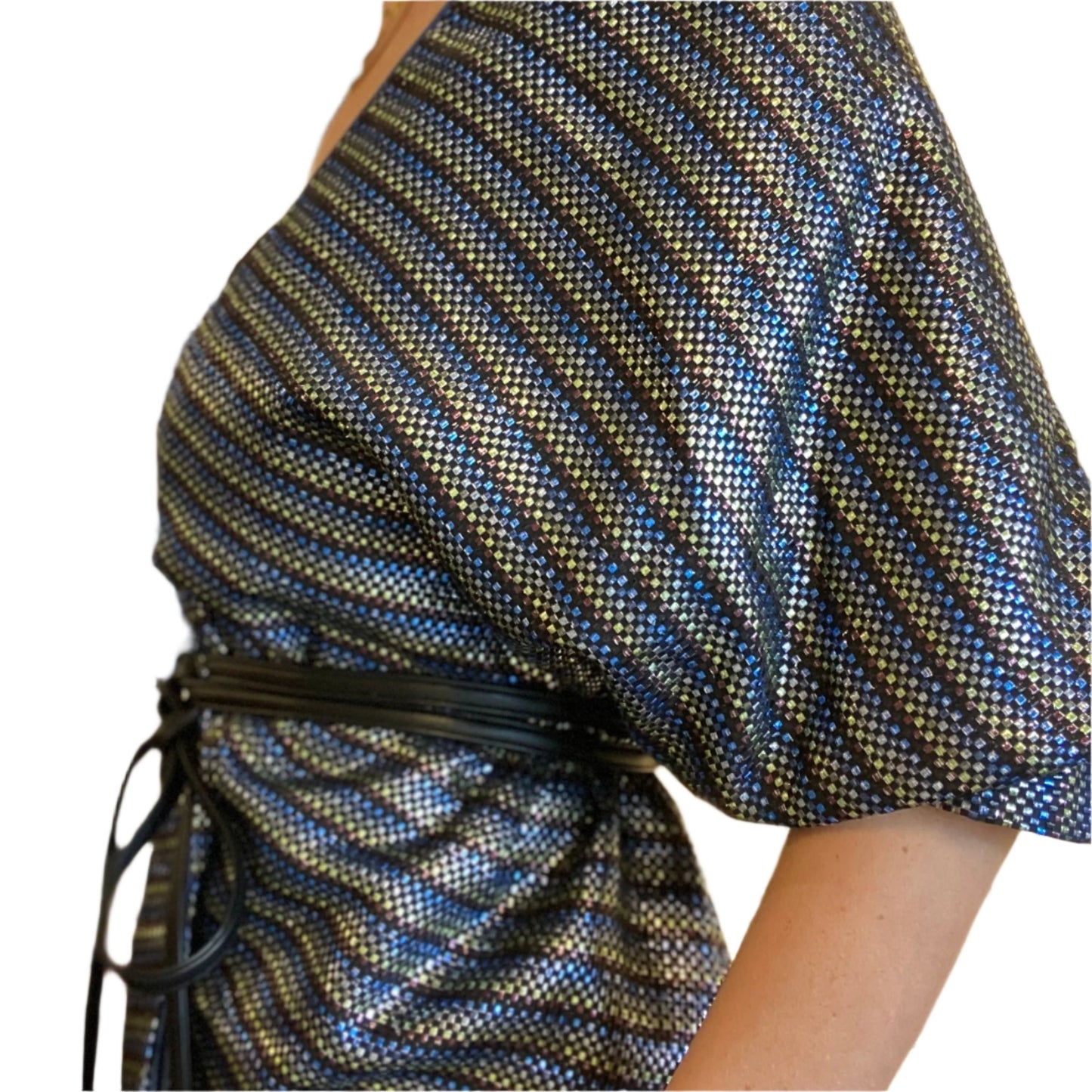 BLUE RAINBOW METALLIC WRAP