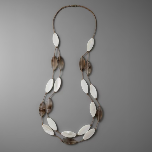 HORN & AMBER NECKLACE