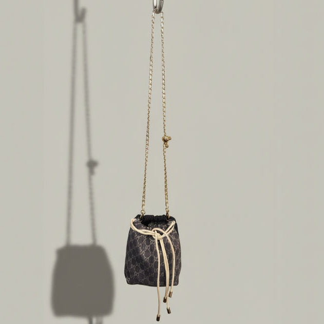 GUCCI DENIM CROSSBODY BAG