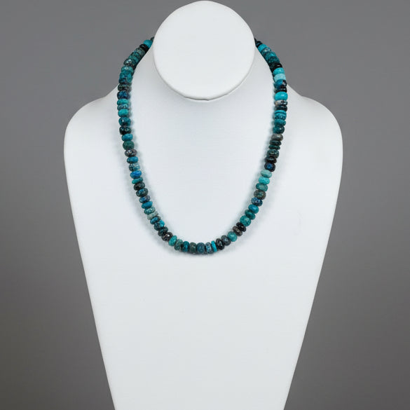 CHRYSOCOLLA BEADS NECKLACE