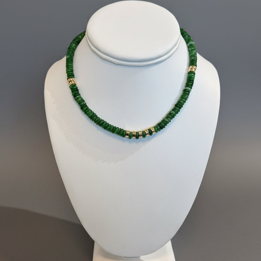 AGATE DISC NECKLACE