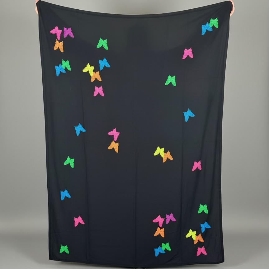 NEON STUD BUTTERFLY BLANKET