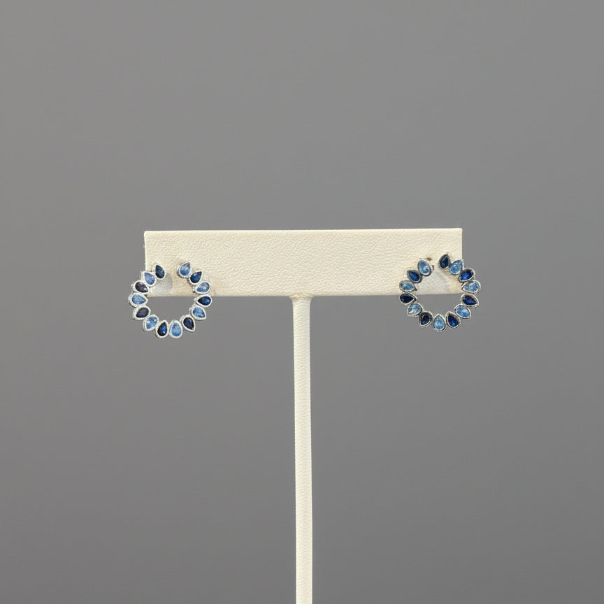 CIRCLE CZ EARRINGS