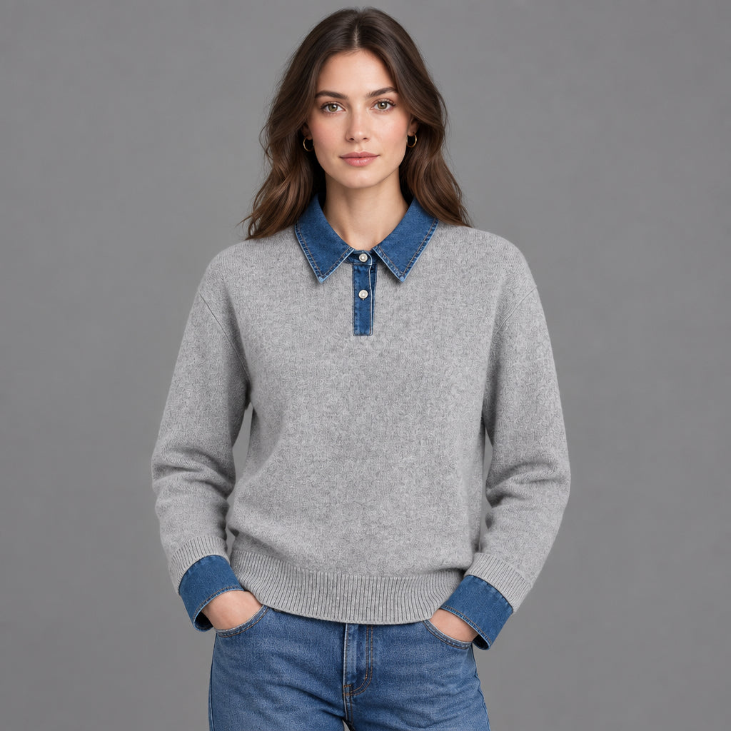 MARLOWE DENIM SWEATER