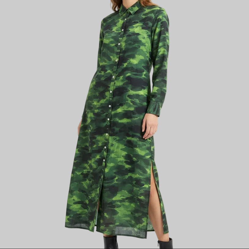JUNGLE MUSE CAMO SHIRT DRESS