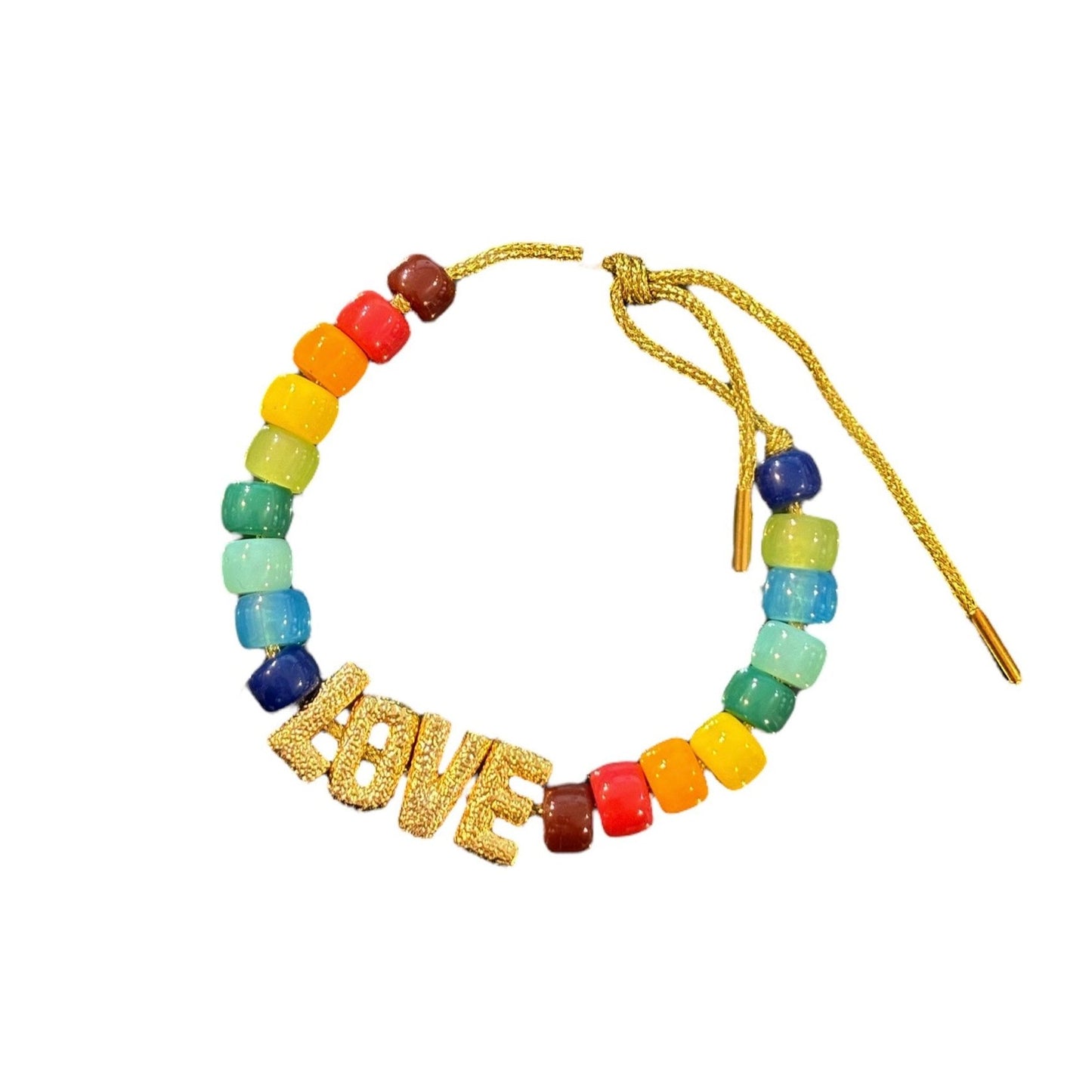MULTI BEAD LOVE BRACELET