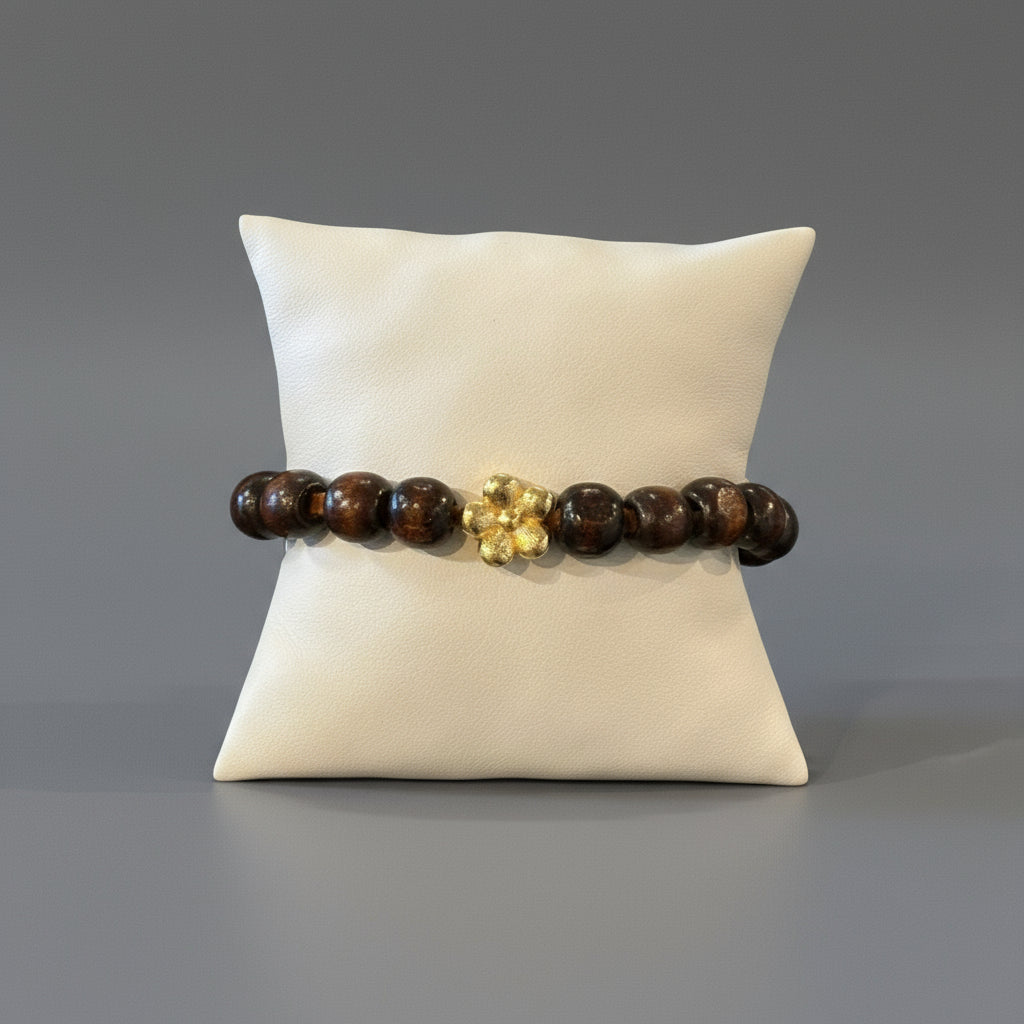 SANDALWOOD BEAD BRACELET