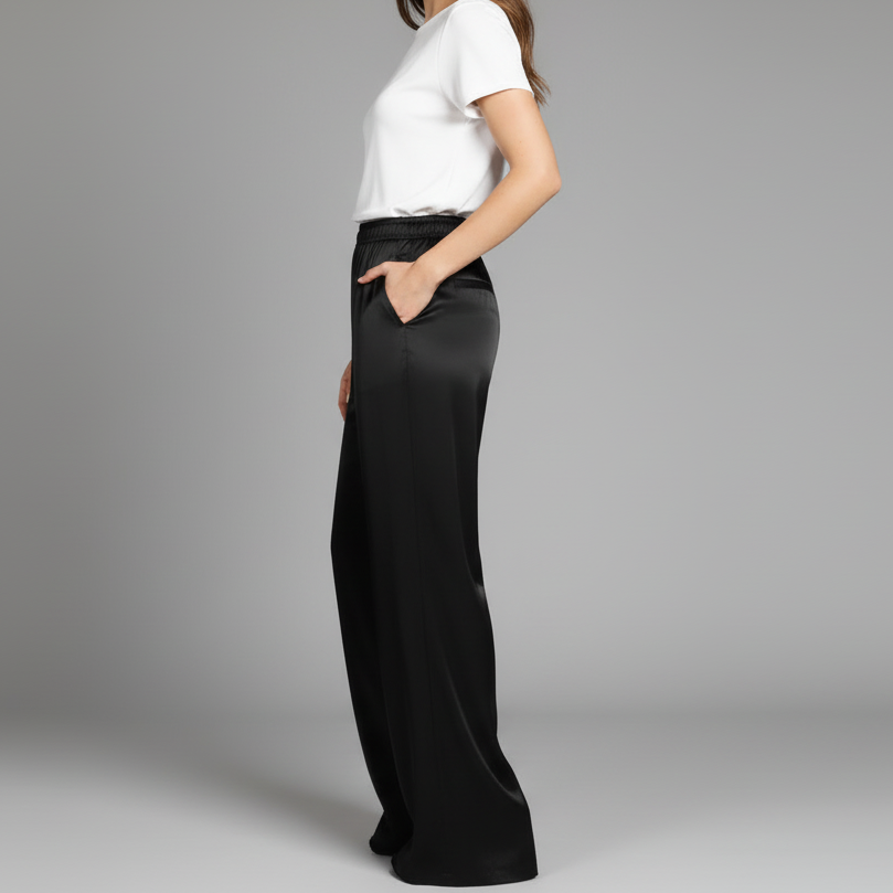MABEL WIDE LEG PANT W/SIDE POCKET