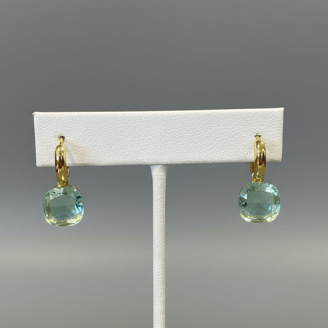 POMELATO INSPIRED CRYSTAL GOLD EARRINGS