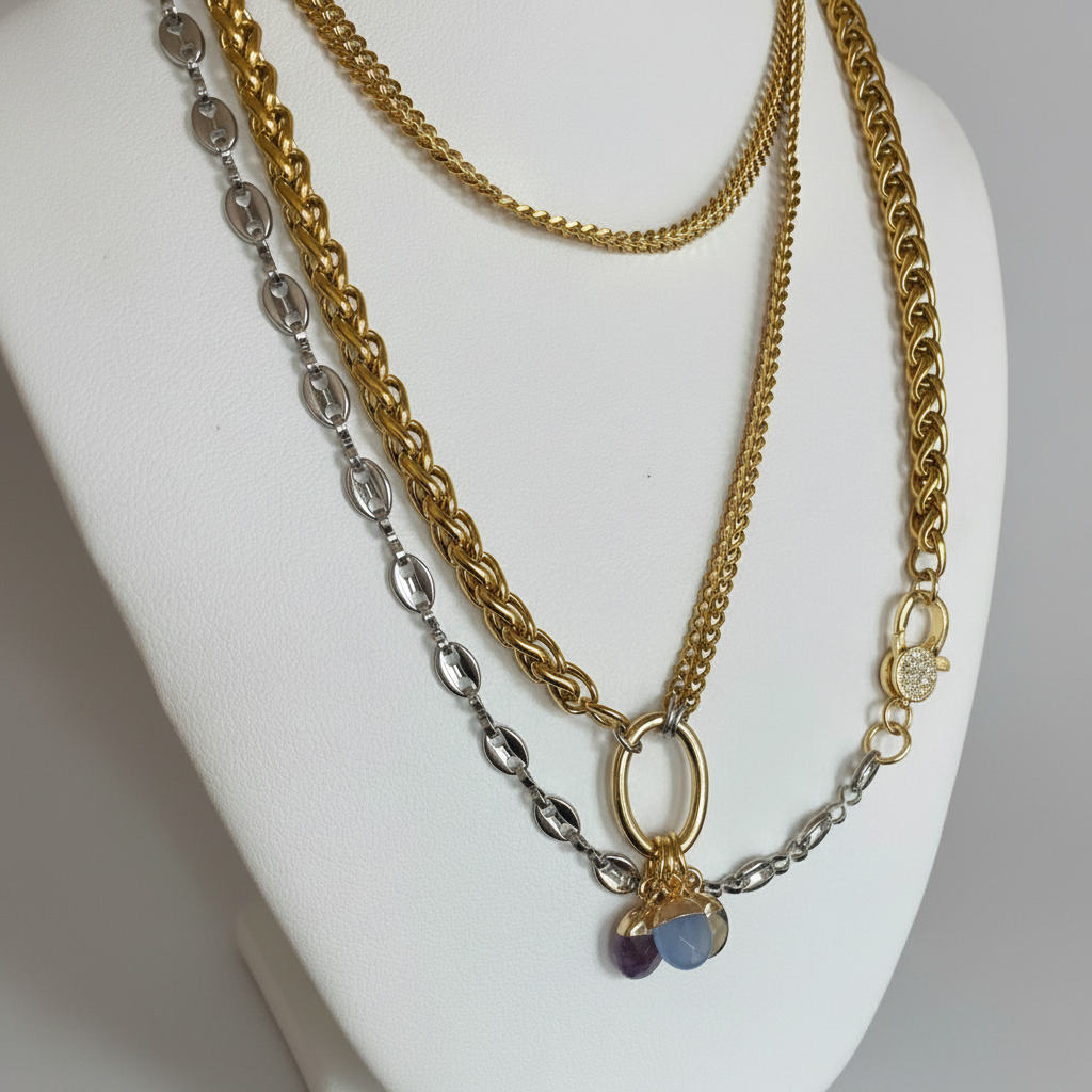 WRAP MULTI CHAIN NECKLACE