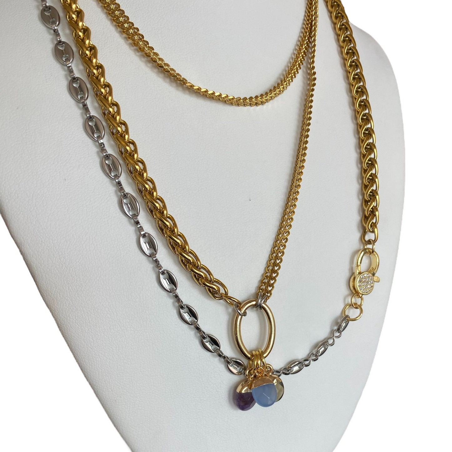 WRAP MULTI CHAIN NECK