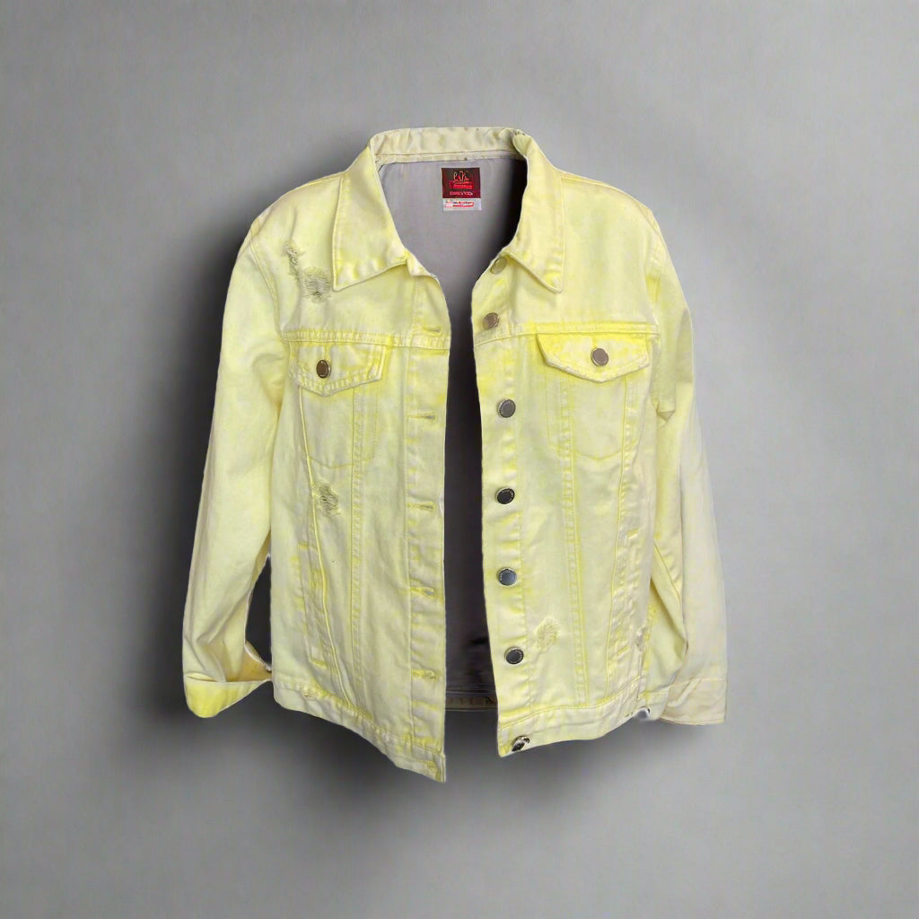 LOVE REPEATER YELLOW DENIM JACKET