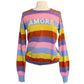 AMORE STRIPED WOOL/CASH SWEATER