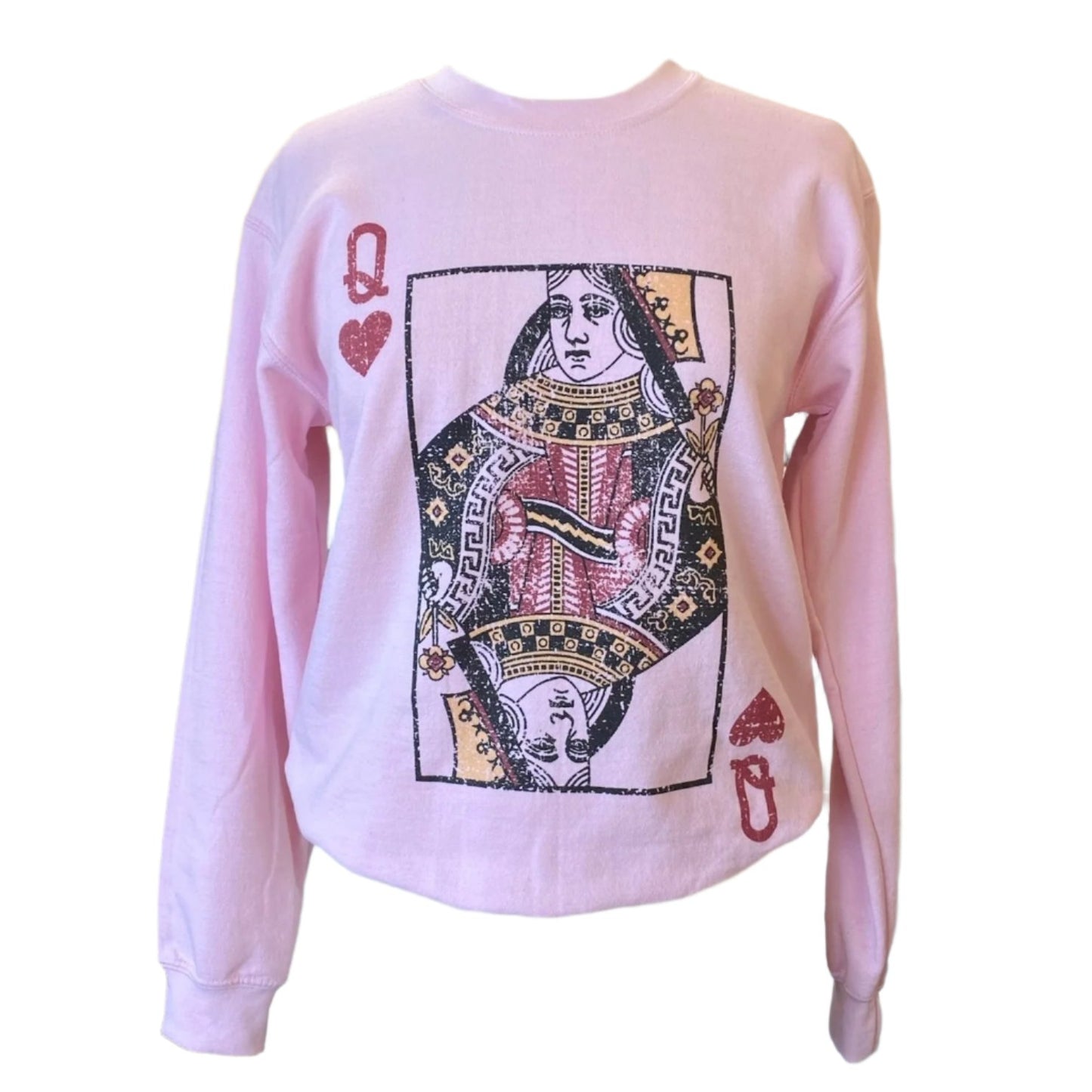 QUEEN OF HEARTS CREW NECK