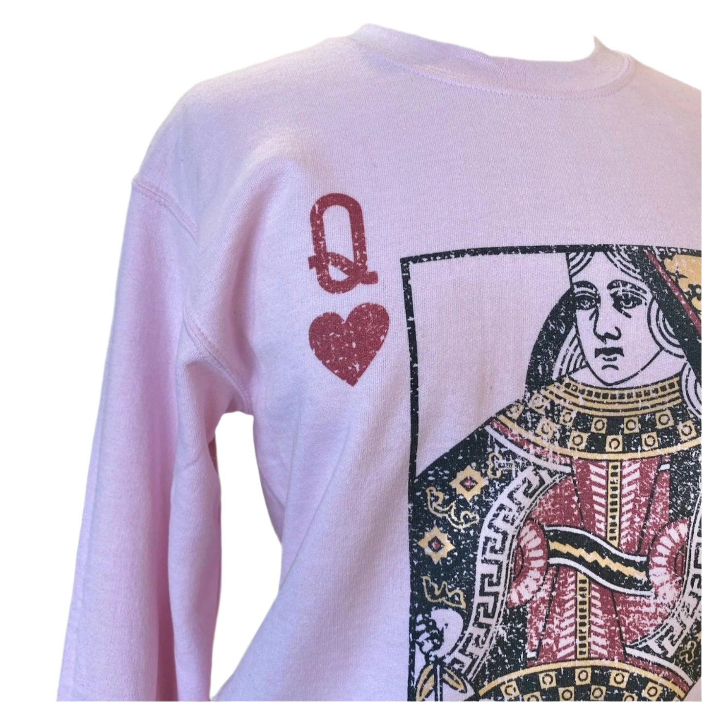 QUEEN OF HEARTS CREW NECK