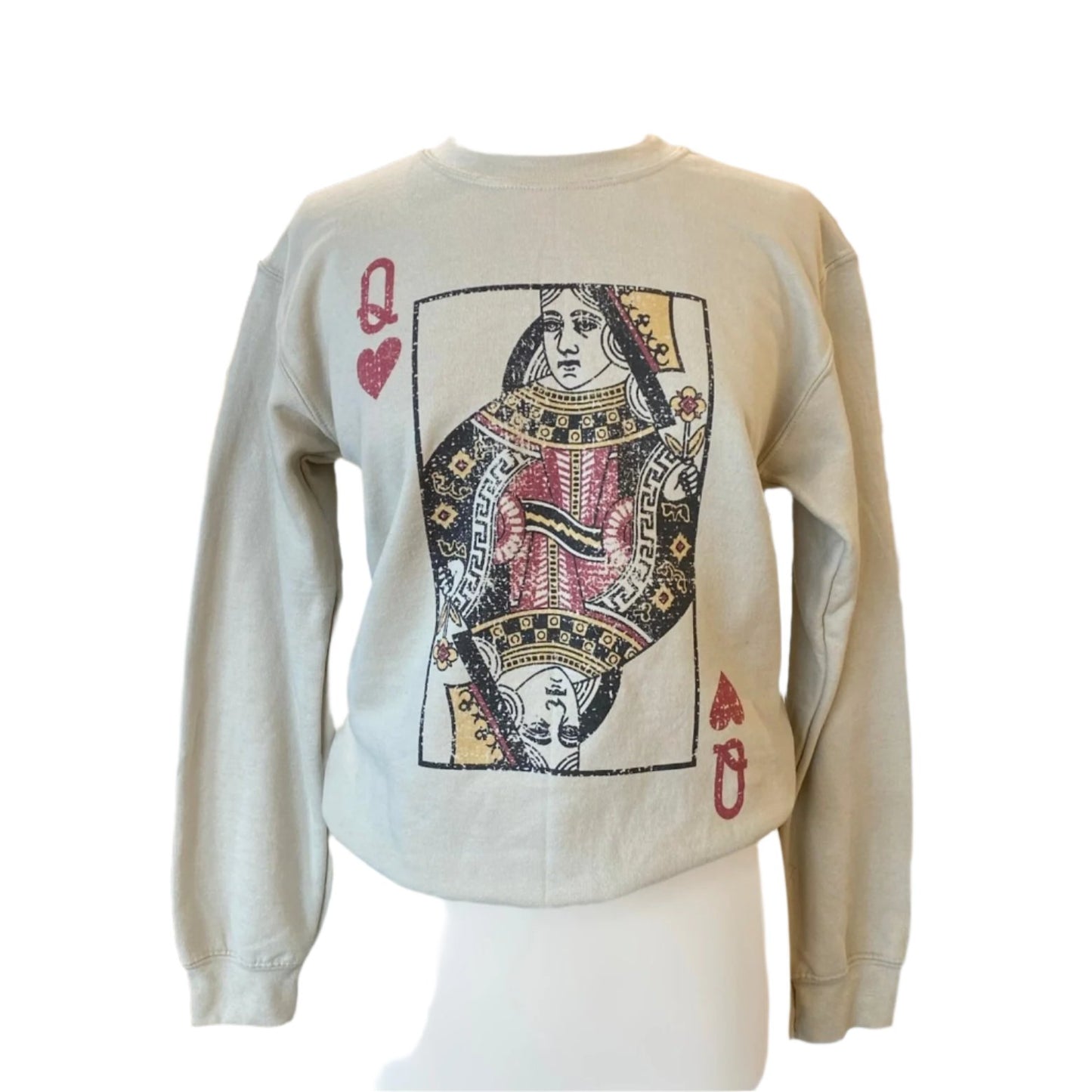 QUEEN OF HEARTS CREW NECK