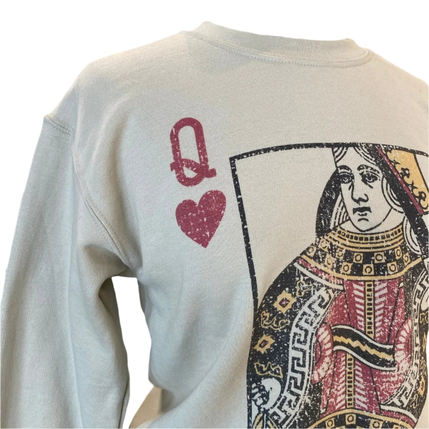 QUEEN OF HEARTS CREW NECK