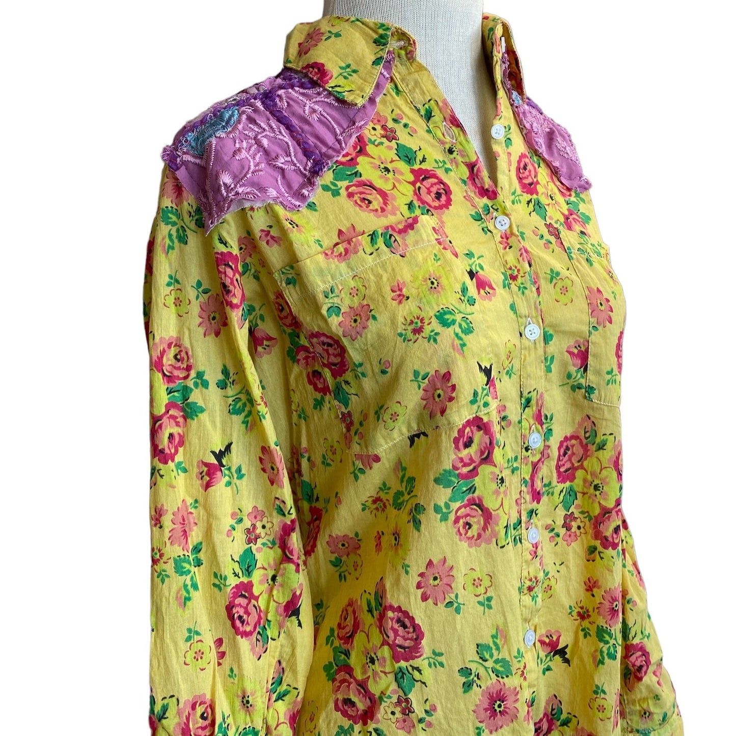 YELLOW FLORAL SHIRT