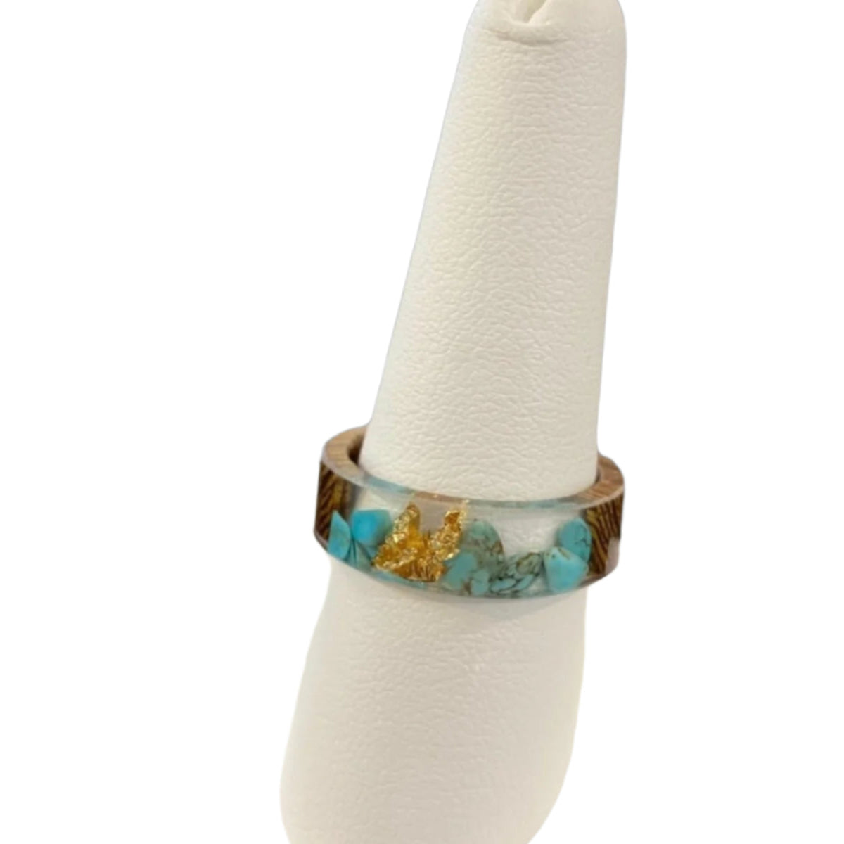 TORTOISE RING BLUE