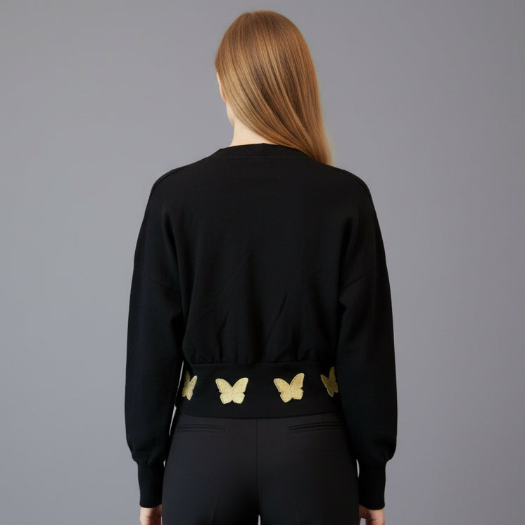 GOLD BUTTERFLY CARDIGAN