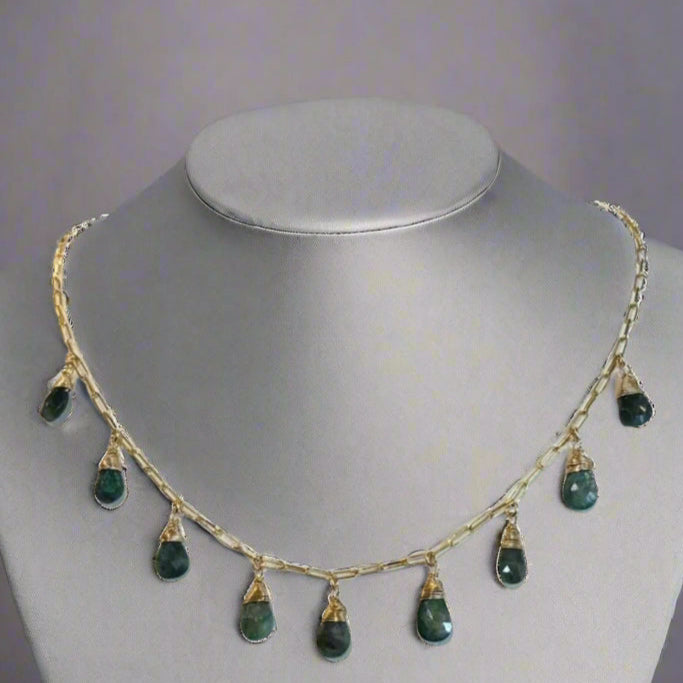 EMERALD DROP NECKLACE