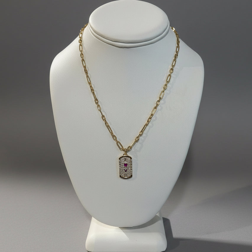 GOLD PLATED LOVE NECKLACE