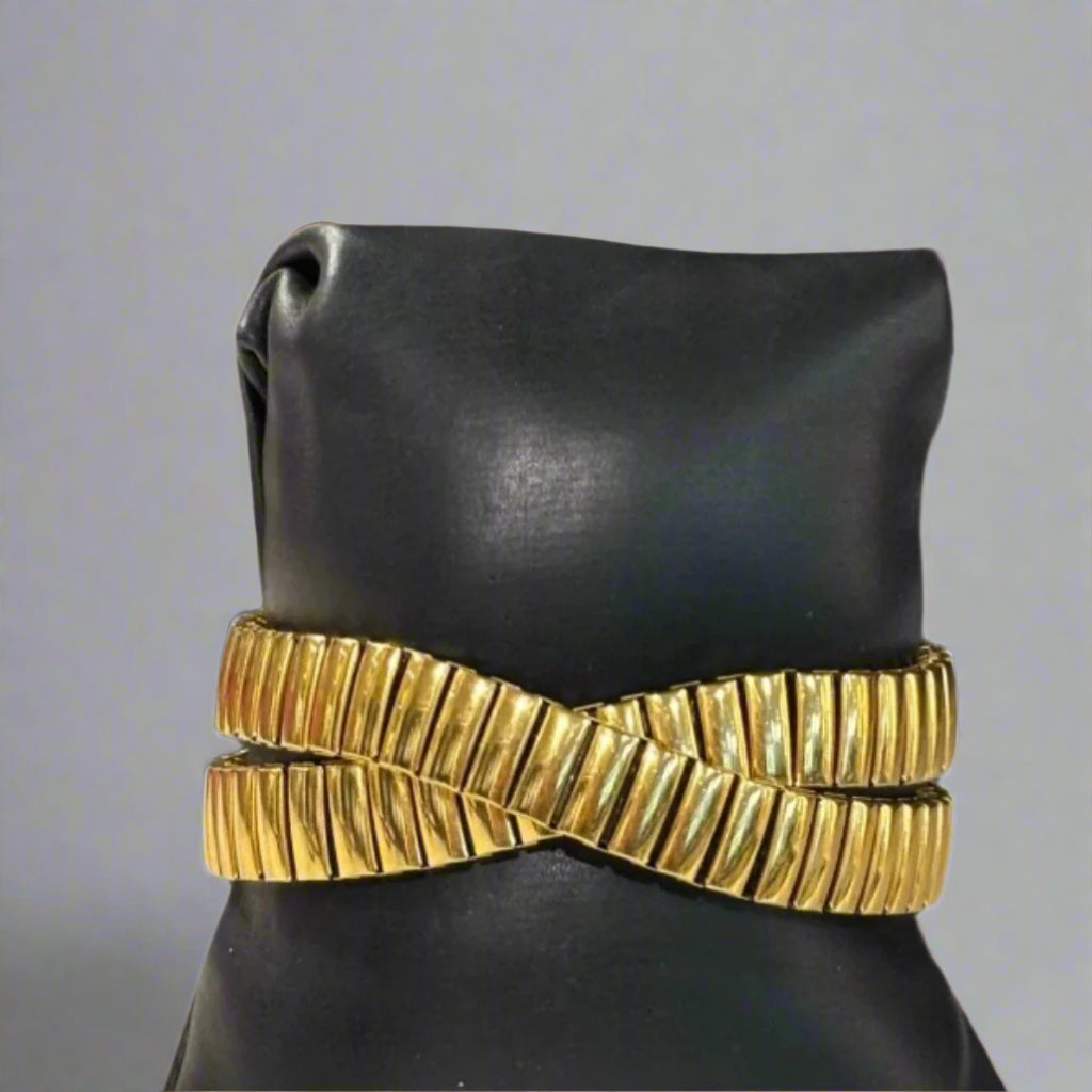 DOUBLE STRETCH YELLOW GOLD-BRACELET