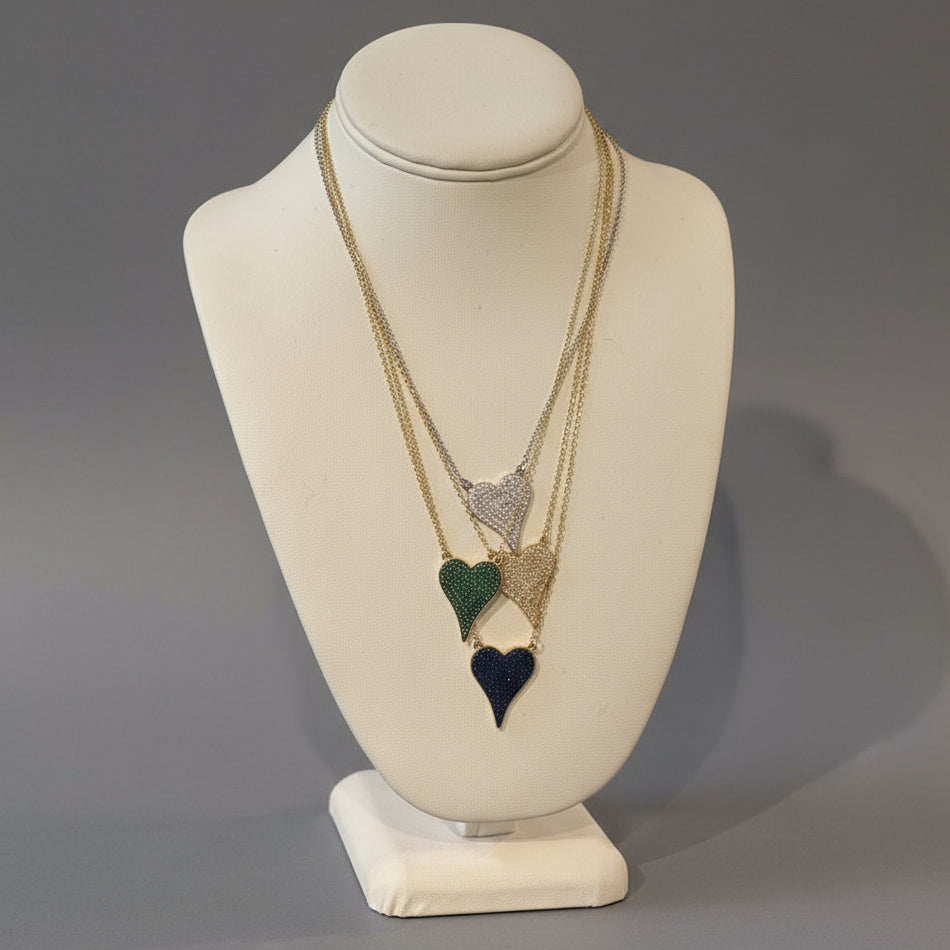 CZ HEART NECKLACE