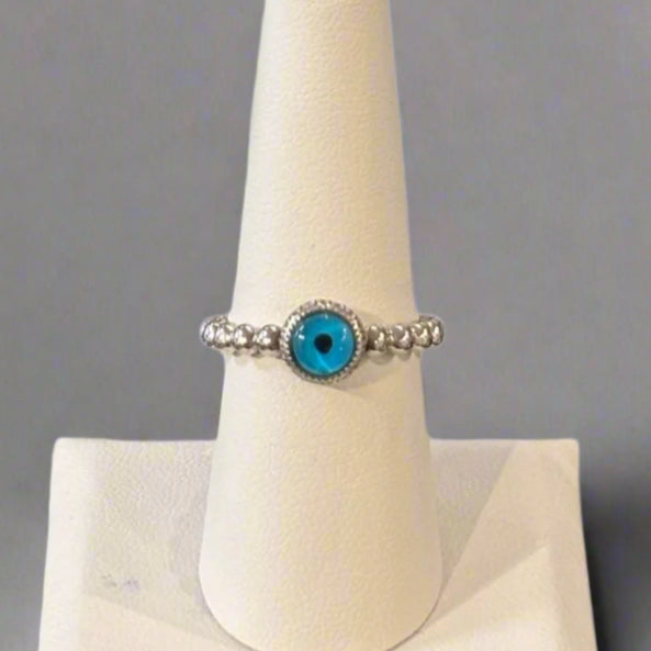 EVIL EYE GOLD/SILVER RING