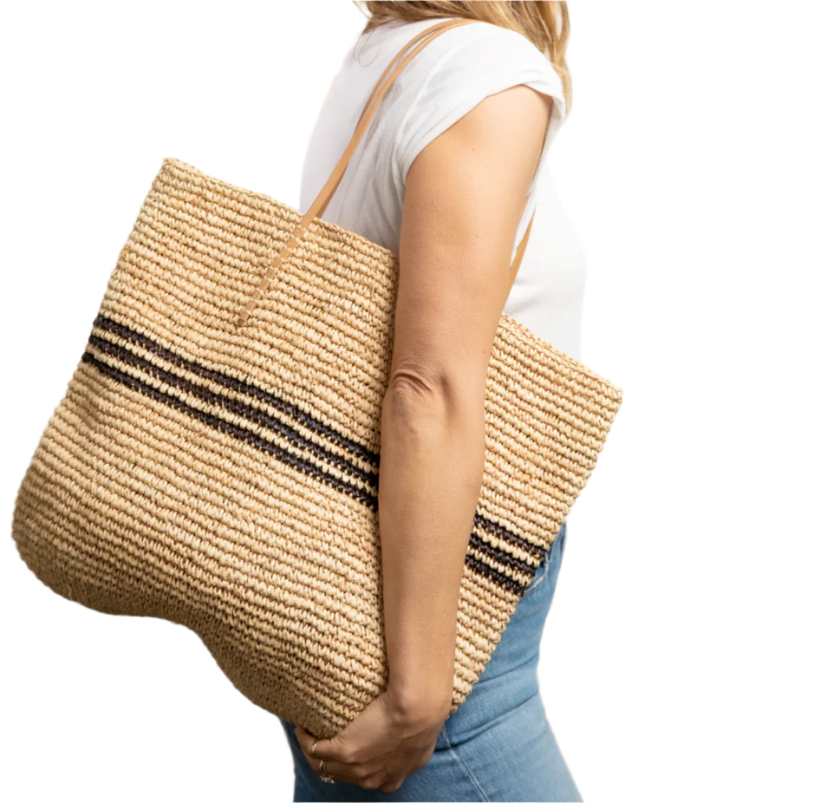 LUXE STRIPE TOTE