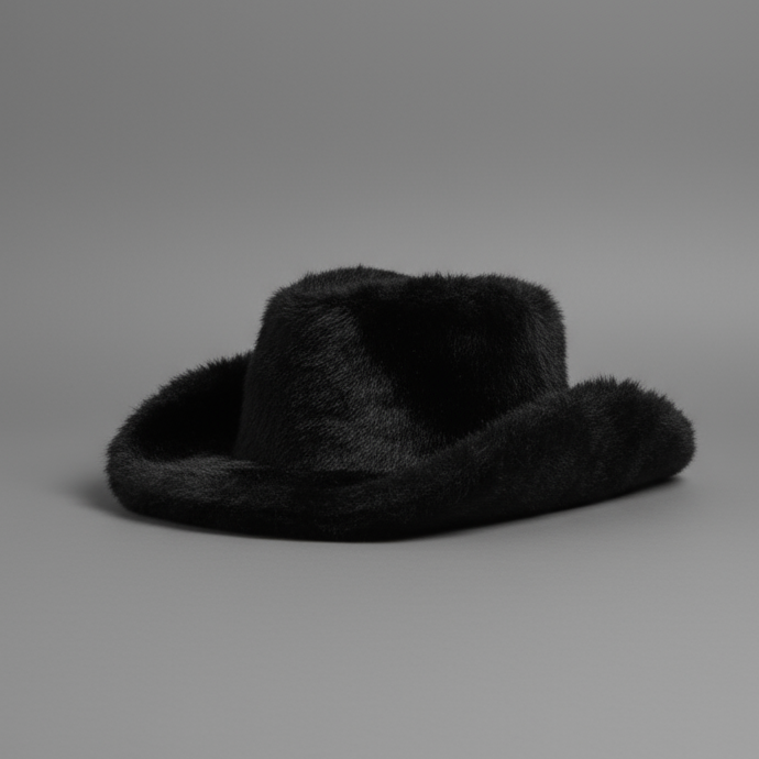 FAUX FUR COWBOY HAT
