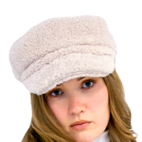 LAMB DRIVING CAP WITH POLAR FLEECE LINING