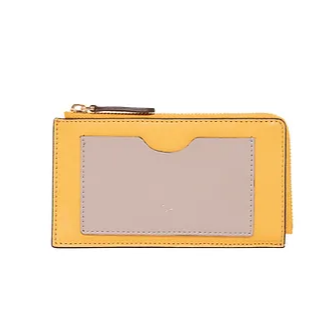 ANA LEATHER ZIP CARD HOLDER