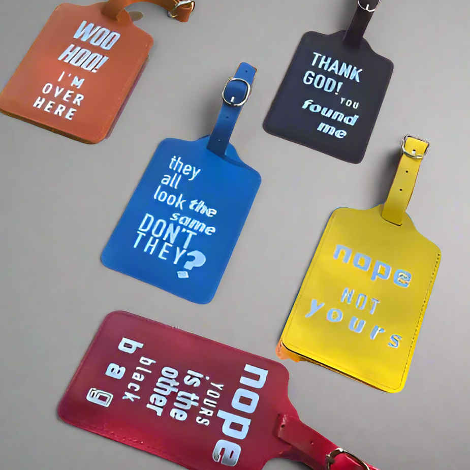 LEATHER LUGGAGE TAGS