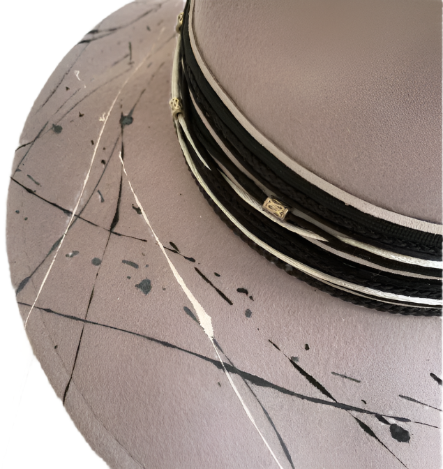 SPLASHY WOOL PANAMA HAT