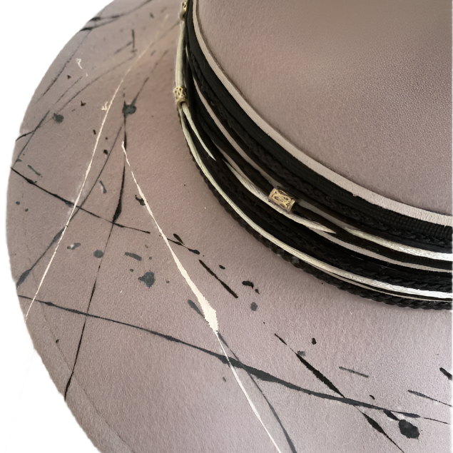 SPLASHY WOOL PANAMA HAT