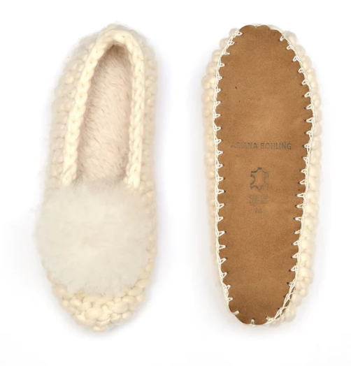 BALLERINA ALPACA SLIPPER W/ POM