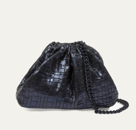 MINI GAME WOVEN LAMINATED CLUTCH