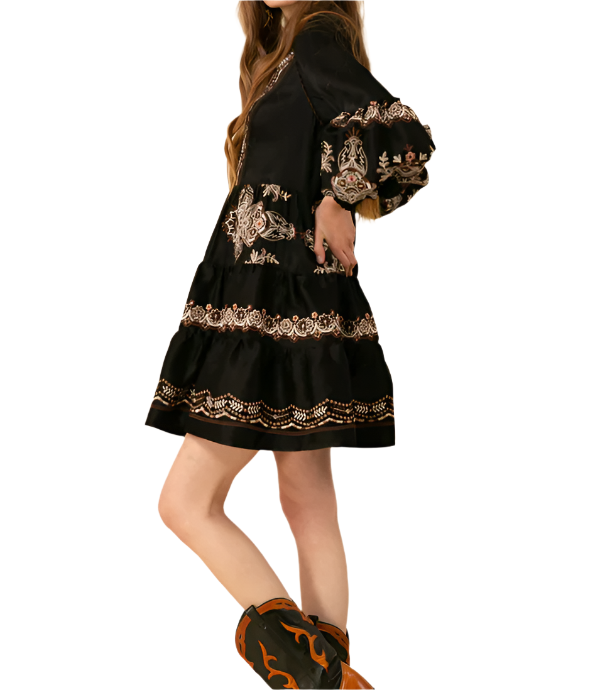 LILY EMBROIDERED DRESS