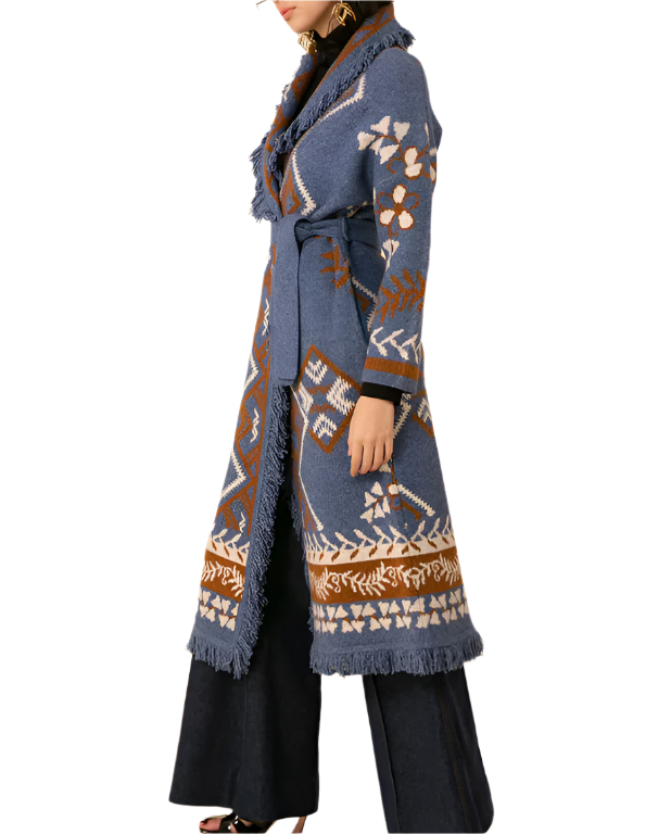 ANAIS MIDI JACQUARD SWEATER